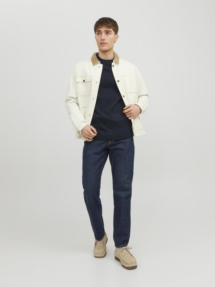 Jack & Jones Pull Blauw heren (JACK KNIT CREW NECK - 12236774.NAVYBLAZER) - GL Sport (Sluis)