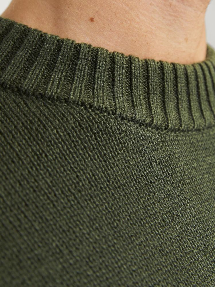 Jack & Jones Pull Groen heren (JACK KNIT CREW NECK - 12236774.KOMBUGREEN) - GL Sport (Sluis)