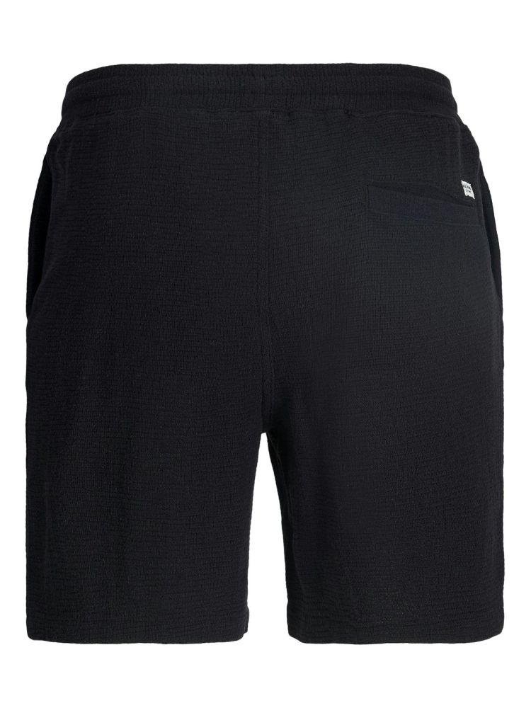 Jack & Jones Short Zwart heren (JAIDEN COBA STRIPE JOG SHORTS - 12274413.BLACK) - GL Sport (Sluis)