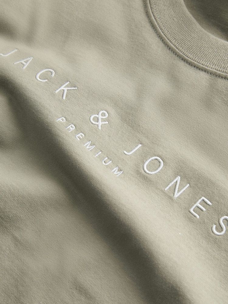 Jack & Jones T-shirt Groen heren (JAYSON SS TEE  - 12275186.DRIEDSAGE) - GL Sport (Sluis)