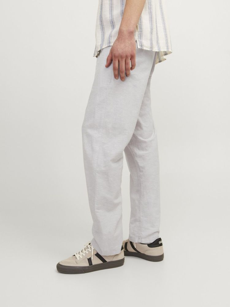 Jack & Jones Korte broek Beige heren (KANE SUMMER LINEN BLEND JOGGER  - 12248606.CROCKERY) - GL Sport (Sluis)