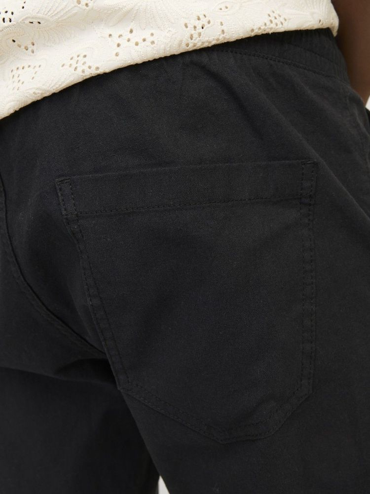 Jack & Jones Korte broek Zwart heren (KANE SUMMER LINEN BLEND JOGGER  - 12248606.BLACK) - GL Sport (Sluis)
