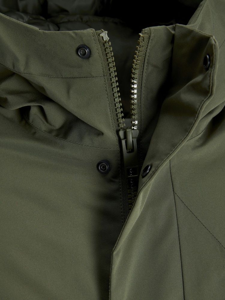 Jack & Jones Jas Groen heren (KEEN PARKA - 12278782.GRAPELEAF) - GL Sport (Sluis)