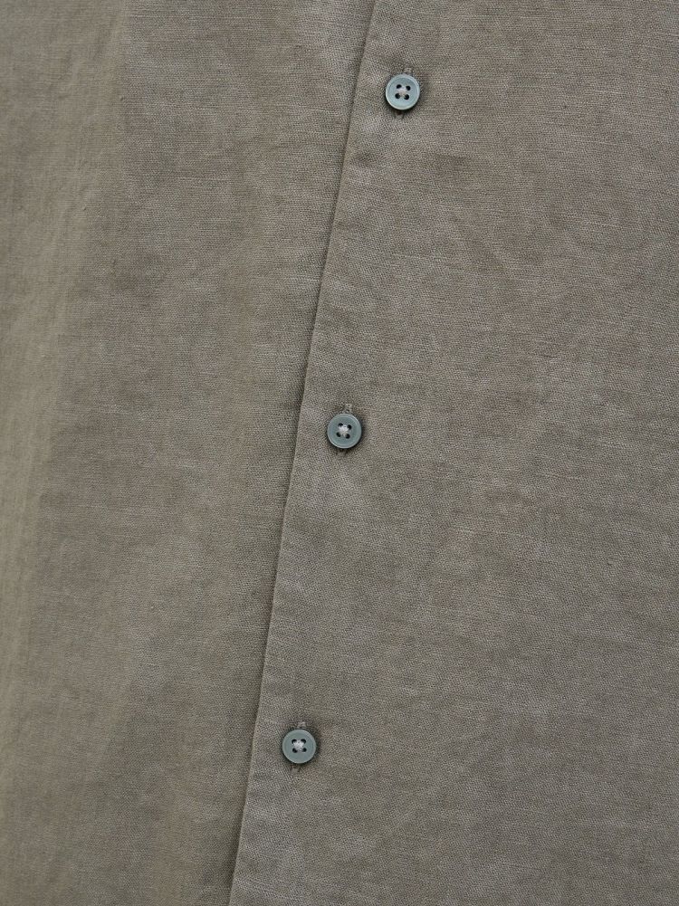 Jack & Jones Overhemd Groen heren (LAWRENCE LINEN RESORT S/S SHIRT  - 12277240.TEALEAF) - GL Sport (Sluis)