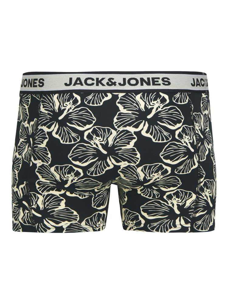 Jack & Jones Boxershort Zwart heren (LIAM FLOWER TRUNKS 3-PACK - 12286178.BLACK) - GL Sport (Sluis)