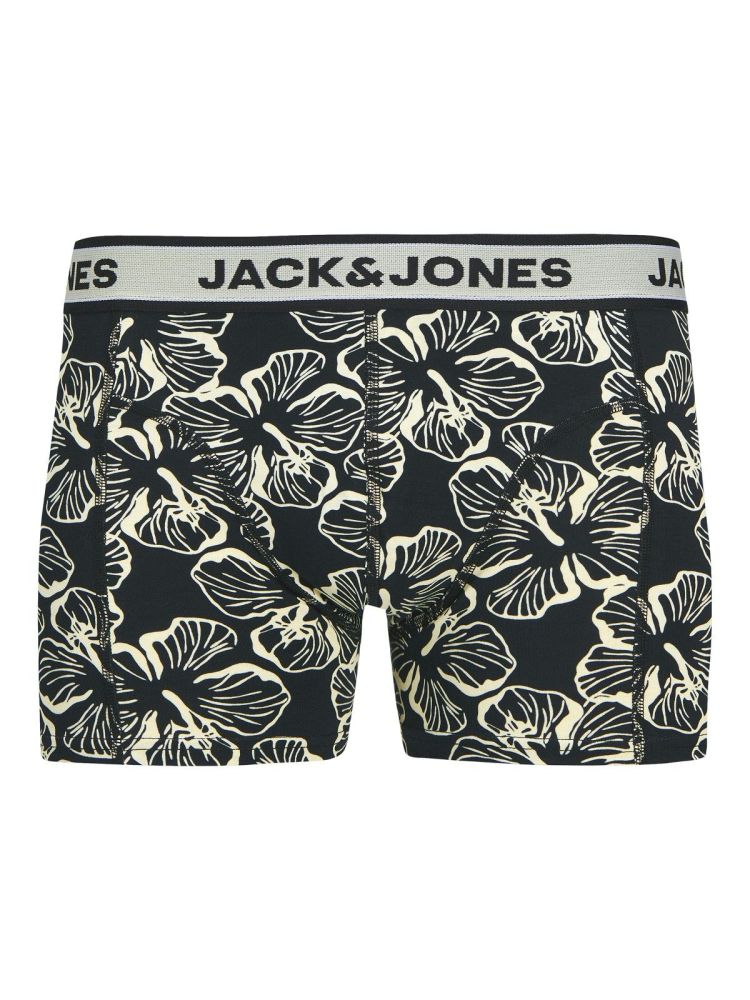 Jack & Jones Boxershort Zwart heren (LIAM FLOWER TRUNKS 3-PACK - 12286178.BLACK) - GL Sport (Sluis)