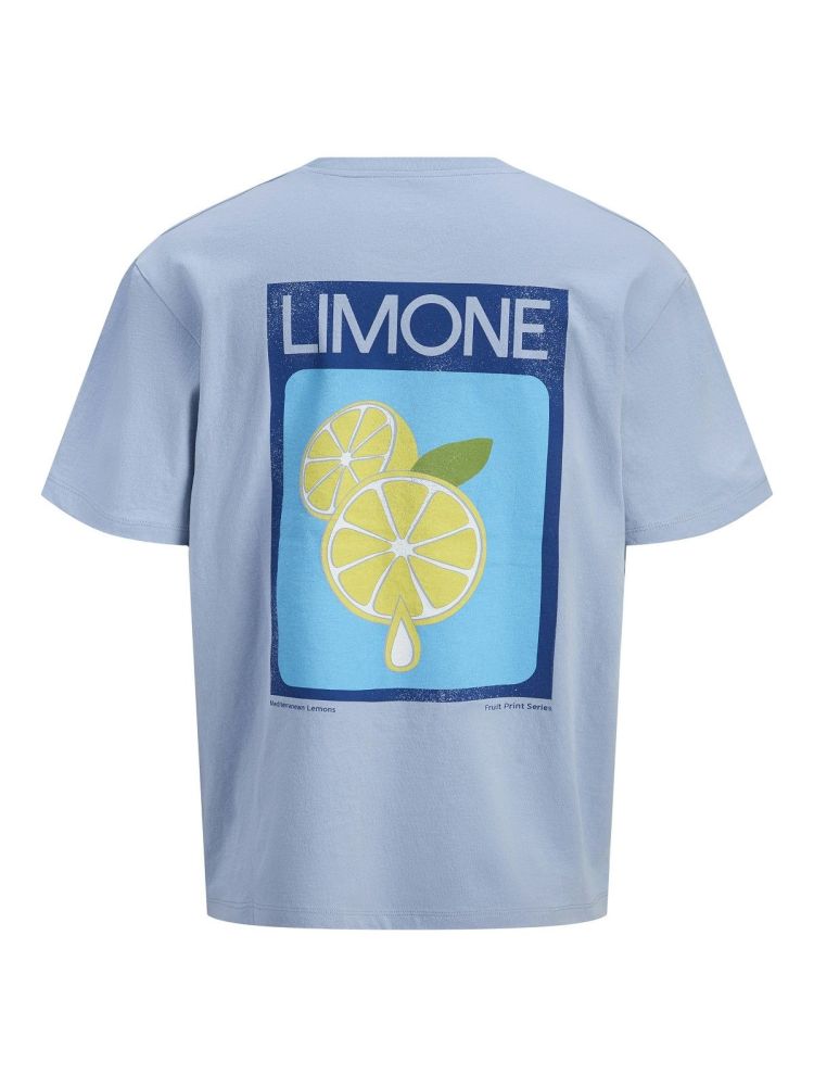 Jack & Jones T-shirt Blauw heren (LIMONE TEE SS CREW NECK - 12291129.SUBDUEDBLUE) - GL Sport (Sluis)