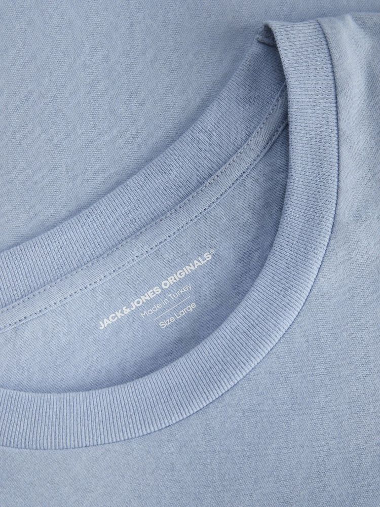 Jack & Jones T-shirt Blauw heren (LIMONE TEE SS CREW NECK - 12291129.SUBDUEDBLUE) - GL Sport (Sluis)