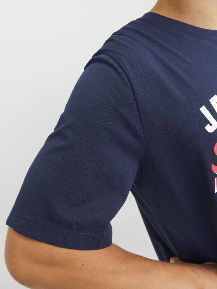 Jack & Jones T-shirt Blauw heren (LOGO TEE SS O-NECK - 12268267.SKYCAPTAIN) - GL Sport (Sluis)