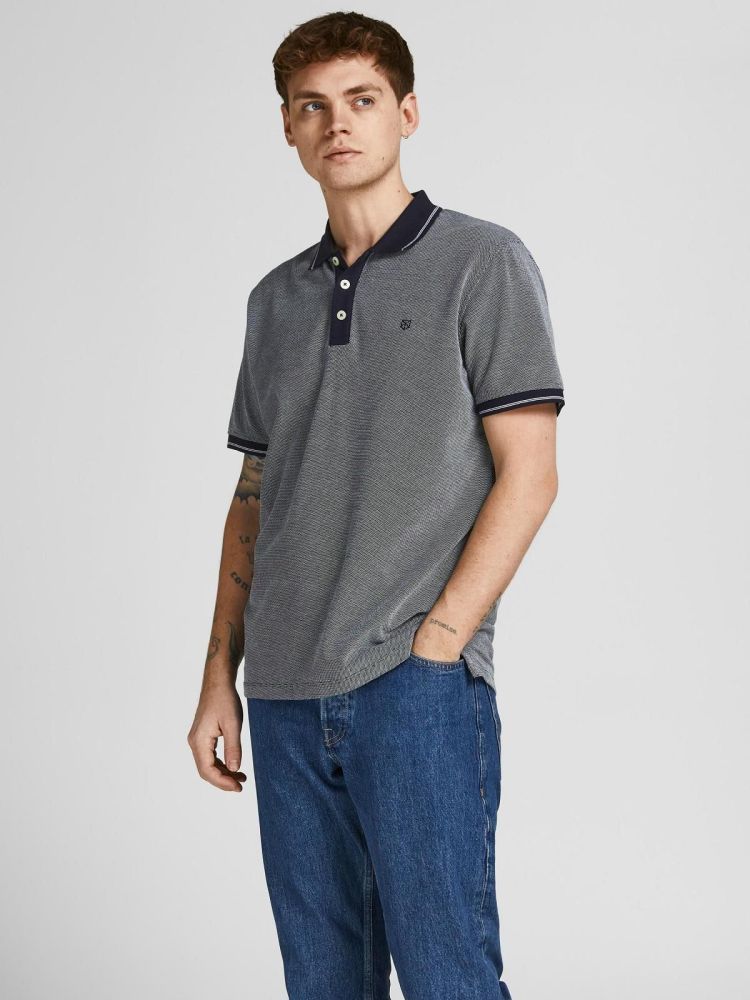 Jack & Jones Polo Blauw heren (LUWIN POLO - 12169064.PERFECTNAVY) - GL Sport (Sluis)