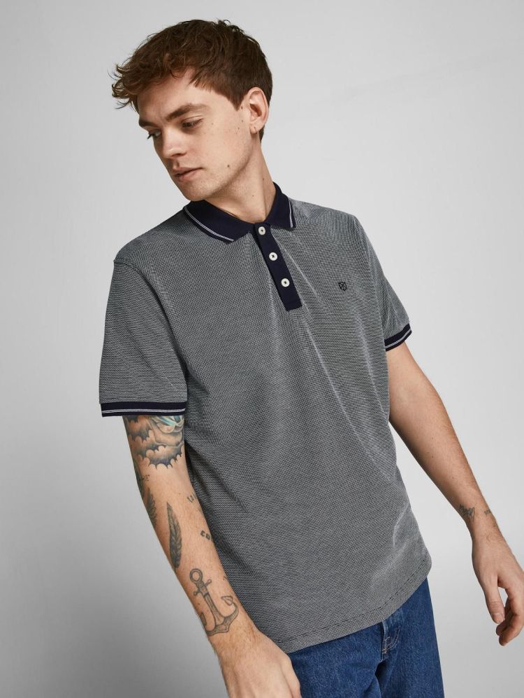 Jack & Jones Polo Blauw heren (LUWIN POLO - 12169064.PERFECTNAVY) - GL Sport (Sluis)