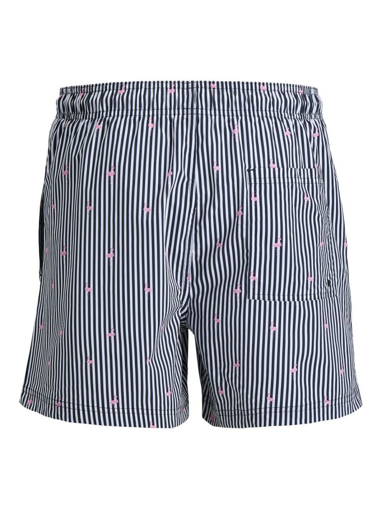 Jack & Jones Zwembroek Blauw heren (MAUI BREEZE MINI STRIPE SWIM SHORT - 12291425.NAVYBLAZER) - GL Sport (Sluis)