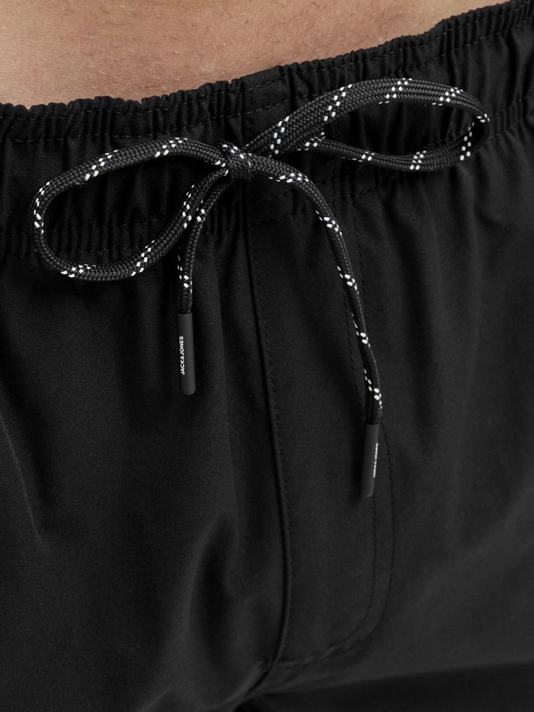 Jack & Jones Zwembroek Zwart heren (MAUI SWIM DOUBLE LOGO AKM - 12272799.BLACK) - GL Sport (Sluis)