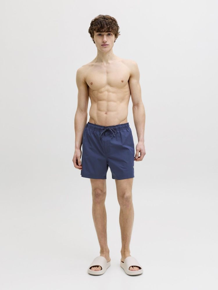 Jack & Jones Zwembroek Blauw heren (MAUI TROPIC SOLID SWIM SHORT - 12291385.NAVYBLAZER) - GL Sport (Sluis)