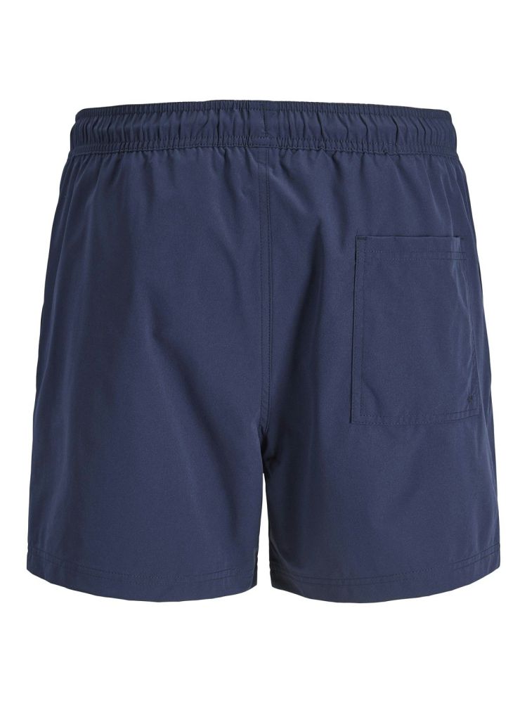 Jack & Jones Zwembroek Blauw heren (MAUI TROPIC SOLID SWIM SHORT - 12291385.NAVYBLAZER) - GL Sport (Sluis)