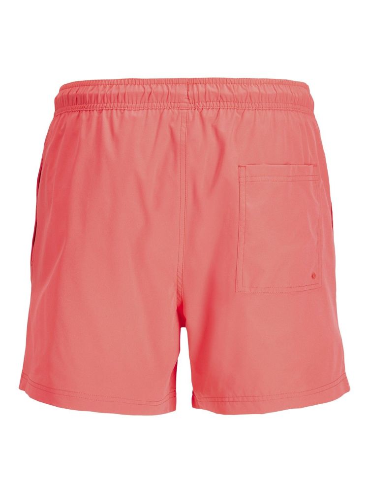 Jack & Jones Zwembroek Koraal heren (MAUI TROPIC SOLID SWIM SHORT - 12291385.HOTCORAL) - GL Sport (Sluis)