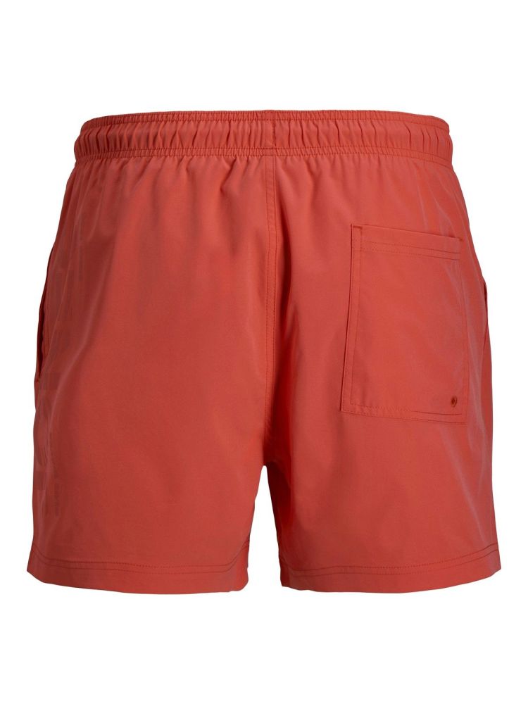 Jack & Jones Zwembroek Koraal heren (MAUI WAVE LOGO SWIM SHORT - 12291391.HOTCORAL) - GL Sport (Sluis)