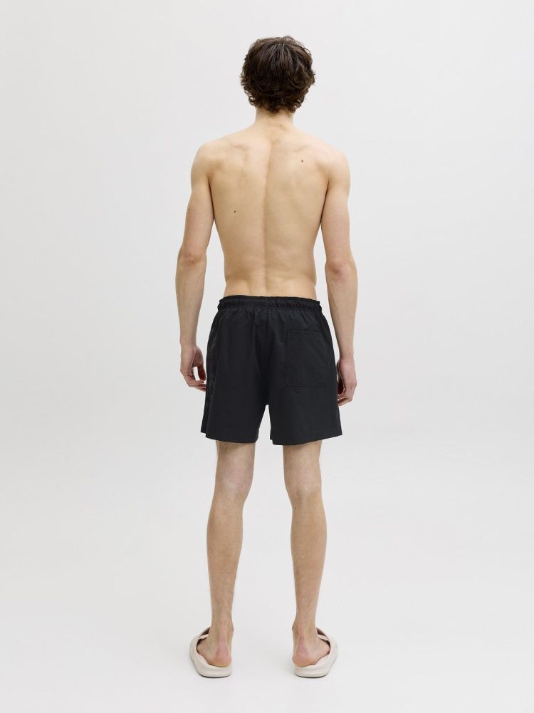 Jack & Jones Zwembroek Zwart heren (MAUI WAVE LOGO SWIM SHORT - 12291391.BLACK) - GL Sport (Sluis)