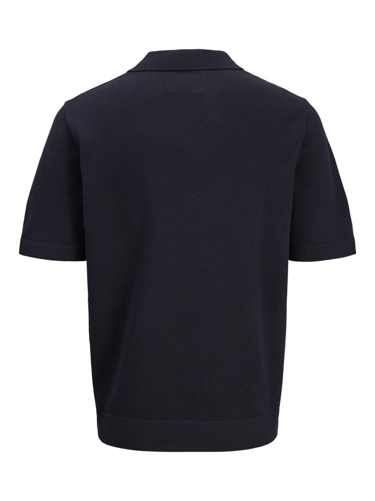 Jack & Jones Polo Blauw heren (MILANO SPRING SPLIT NECK SS POLO - 12291030.NIGHTSKY) - GL Sport (Sluis)