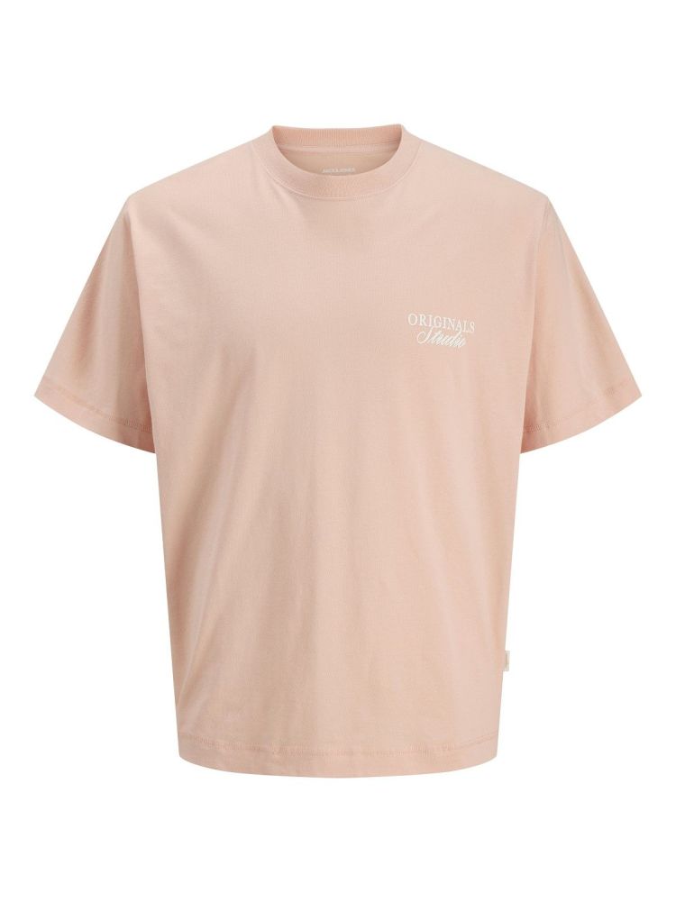 Jack & Jones T-shirt Oranje heren (NORREBRO TYPO T-SHIRT - 12282898.PEACHMELBA) - GL Sport (Sluis)