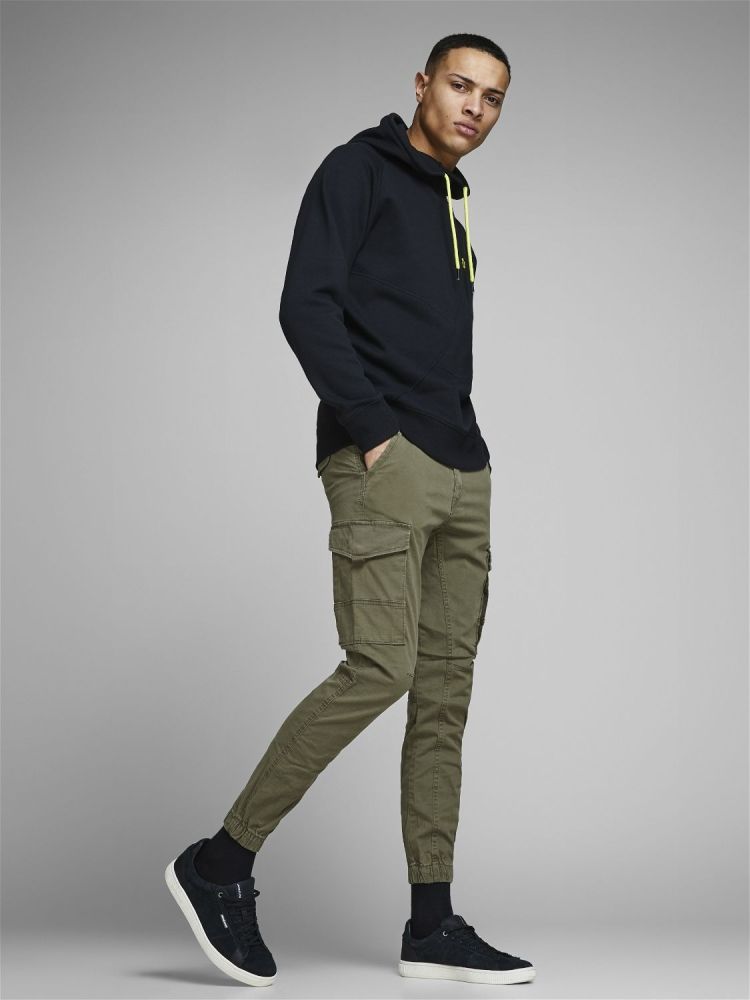 Jack & Jones Broek Groen heren (PAUL FLAKE CARGO - 12141844.OLIVENIGHT) - GL Sport (Sluis)