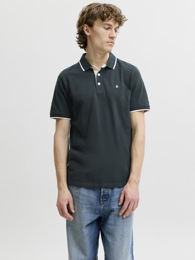 Jack & Jones Polo Beige heren (PAULOS POLO - 12136668.SCARAB) - GL Sport (Sluis)
