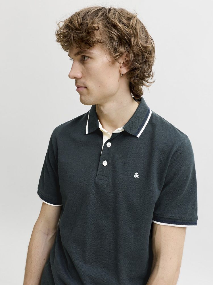 Jack & Jones Polo Beige heren (PAULOS POLO - 12136668.SCARAB) - GL Sport (Sluis)
