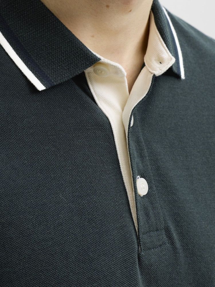 Jack & Jones Polo Beige heren (PAULOS POLO - 12136668.SCARAB) - GL Sport (Sluis)