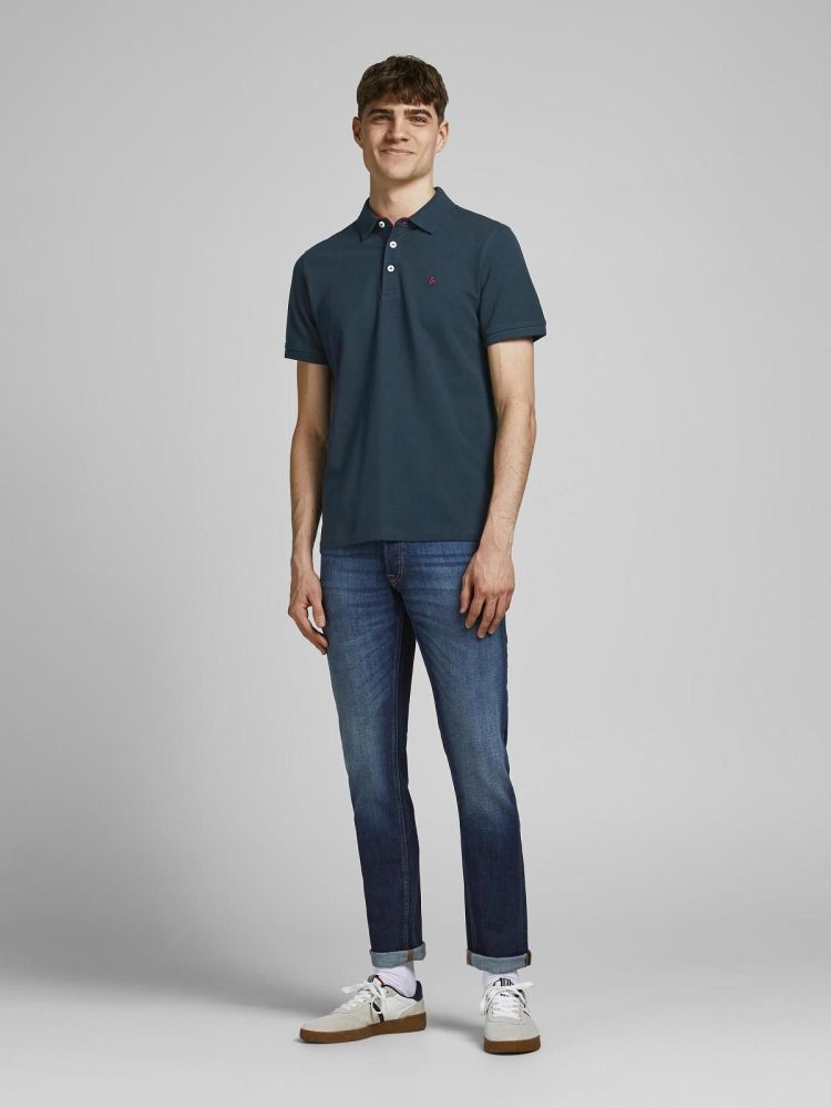 Jack & Jones Polo Blauw heren (PAULOS POLO - 12136668.NAVBLAZ/TRUERED) - GL Sport (Sluis)