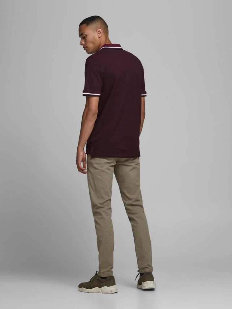 Jack & Jones Polo Bordeaux heren (PAULOS POLO - 12136668.PORTROYALE) - GL Sport (Sluis)