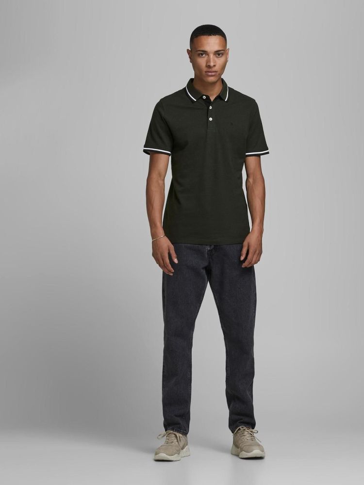 Jack & Jones Polo Groen heren (PAULOS POLO - 12136668.FORESTNIGHT) - GL Sport (Sluis)