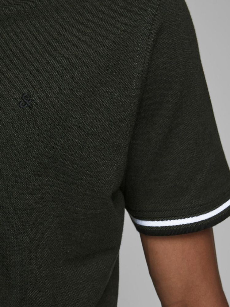Jack & Jones Polo Groen heren (PAULOS POLO - 12136668.FORESTNIGHT) - GL Sport (Sluis)