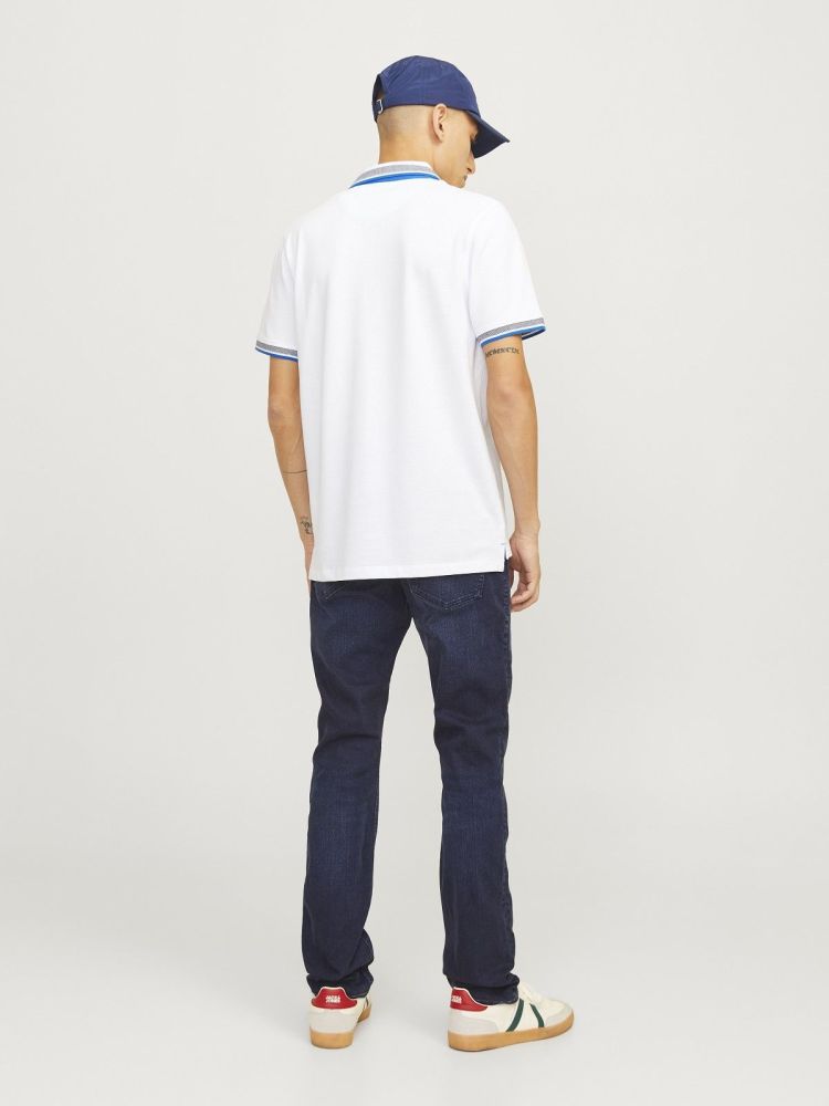 Jack & Jones Polo Wit heren (PAULOS POLO - 12136668.WHITENEON) - GL Sport (Sluis)