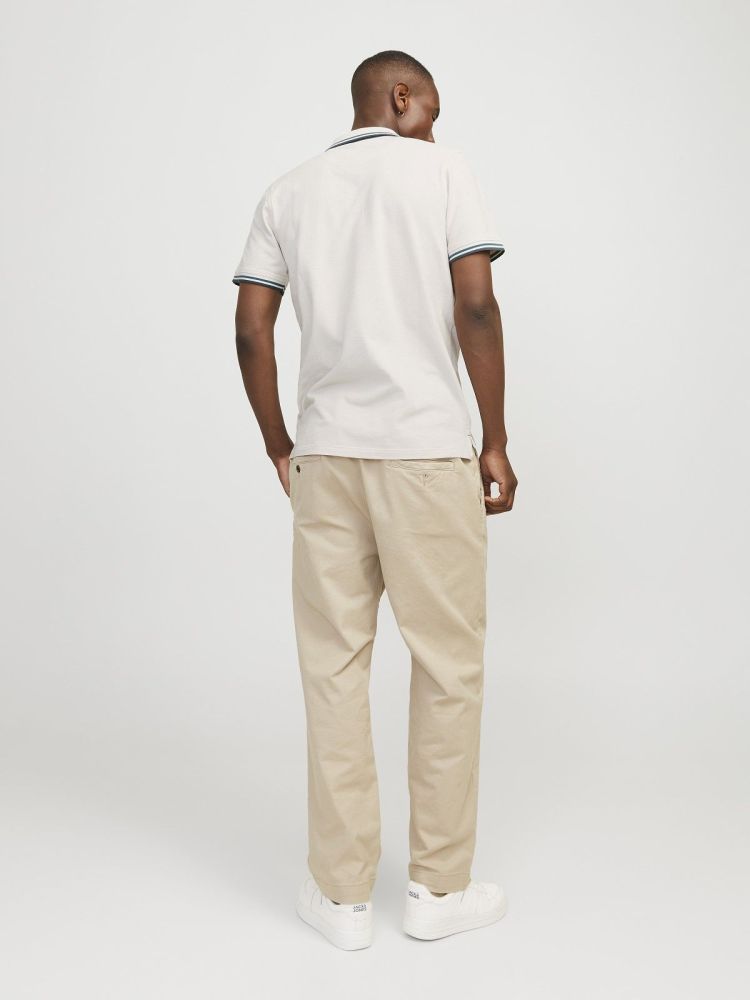 Jack & Jones Polo Beige heren (PAULOS POLO SS - 12136668.MOONBEAM) - GL Sport (Sluis)