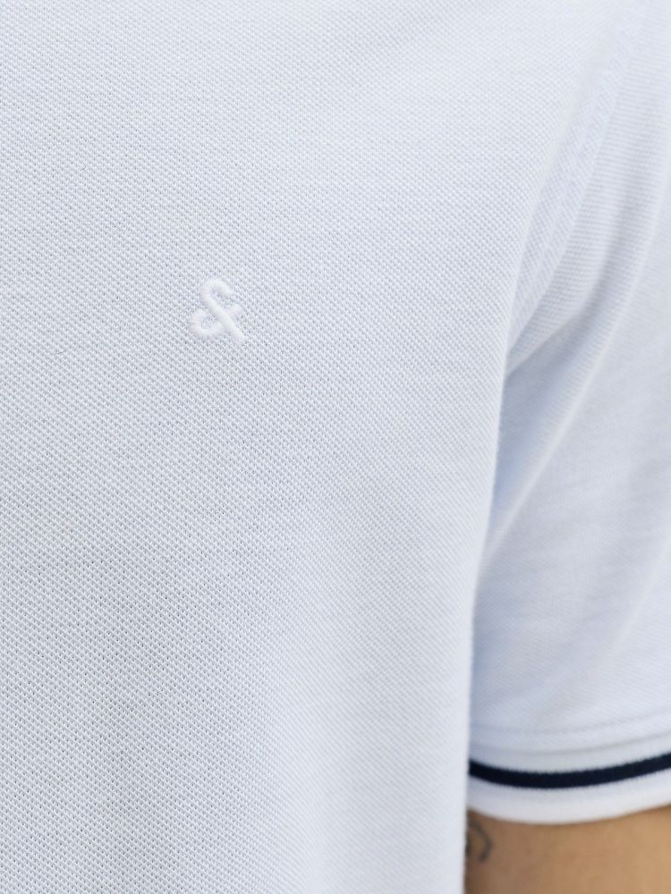 Jack & Jones Polo Blauw heren (PAULOS POLO SS - 12136668.CELESTIALBLUE) - GL Sport (Sluis)