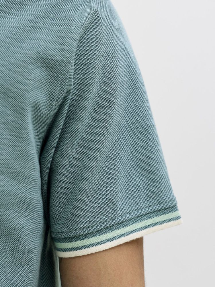 Jack & Jones Polo Groen heren (PAULOS POLO SS - 12136668.ATLANTICDEEP) - GL Sport (Sluis)