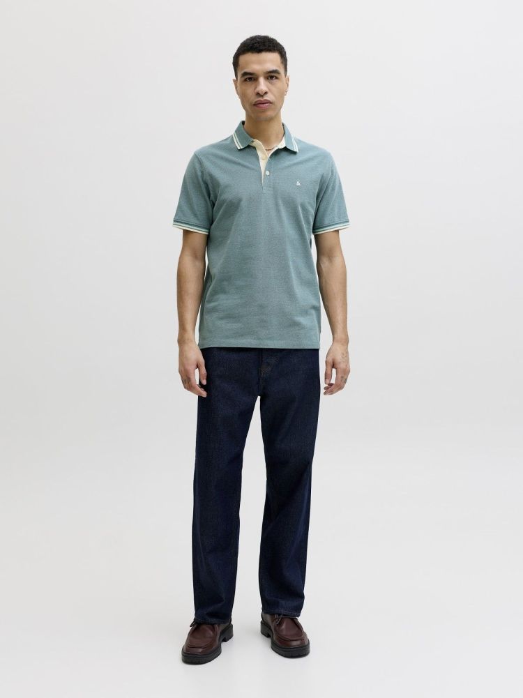 Jack & Jones Polo Groen heren (PAULOS POLO SS - 12136668.ATLANTICDEEP) - GL Sport (Sluis)