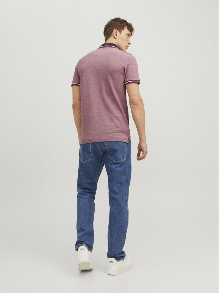 Jack & Jones Polo Rood heren (PAULOS POLO SS - 12136668.RIORED) - GL Sport (Sluis)