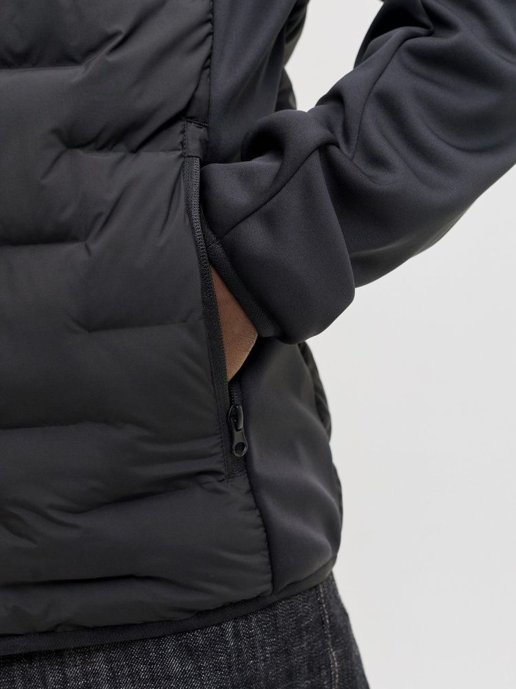Jack & Jones Jas Zwart heren (PERFECT HYBRID JACKET - 12288894.BLACK) - GL Sport (Sluis)