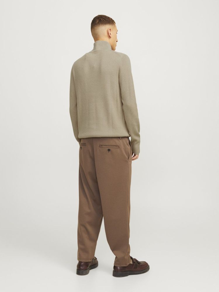 Jack & Jones Pull Beige heren (PERFECT KNIT HALF ZIP - 12257773.CROCKERY) - GL Sport (Sluis)