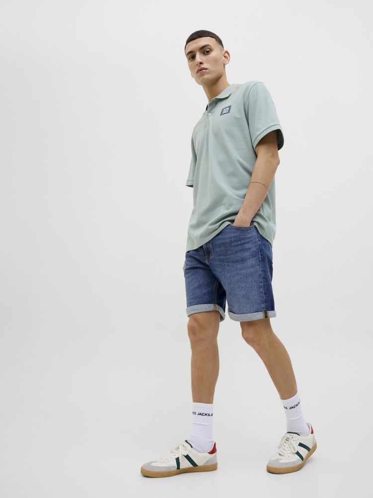 Jack & Jones Short Blauw heren (RICK EVAN SHORTS AM 408 - 12280910.BLUEDENIM) - GL Sport (Sluis)