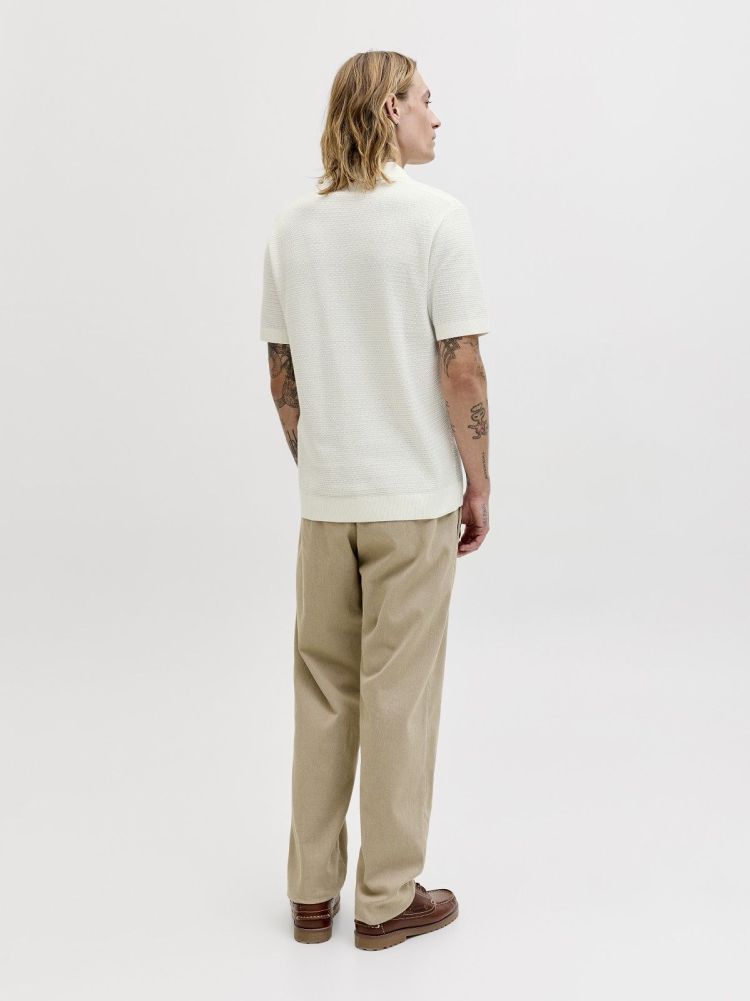 Jack & Jones Polo Off-white heren (RILEY KNIT POLO - 12292034.CLOUDDANCER) - GL Sport (Sluis)