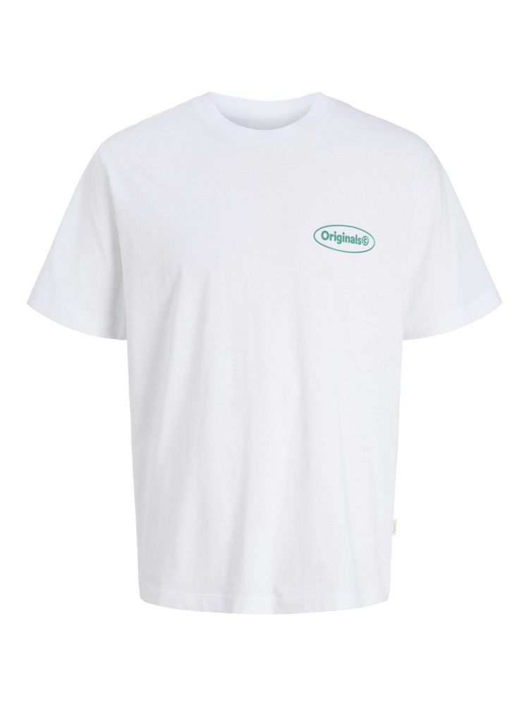 Jack & Jones T-shirt Wit heren (RIVERA VINTAGE POSTER BACK TEE SS - 12295202.BRIGHTWHITE) - GL Sport (Sluis)