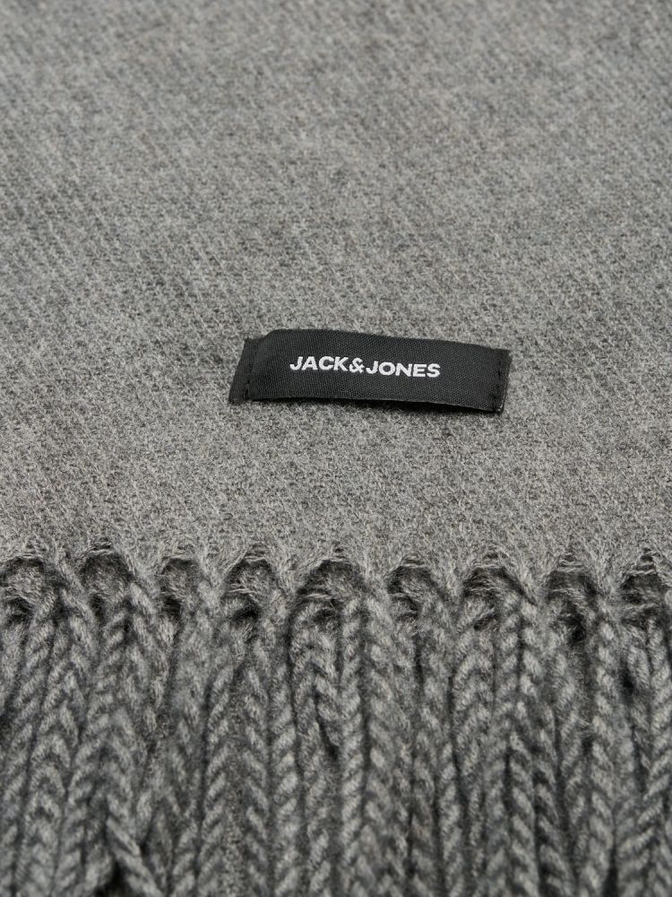 Jack & Jones Sjaal Grijs heren (SOLID WOVEN SCARF - 12140332.GREYMEL) - GL Sport (Sluis)