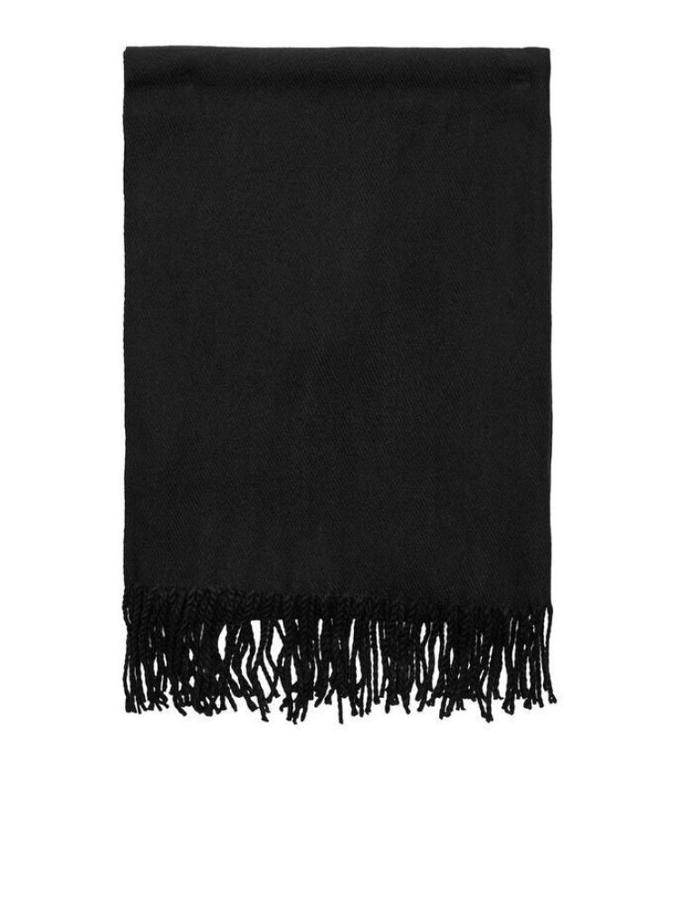 Jack & Jones Sjaal Zwart heren (SOLID WOVEN SCARF - 12140332.BLACK) - GL Sport (Sluis)