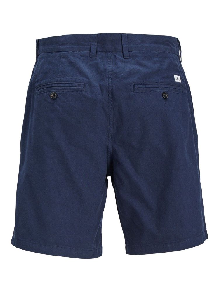 Jack & Jones Korte broek Blauw heren (STACE SUMMER LINEN SHORT  - 12248627.NAVYBLAZER) - GL Sport (Sluis)