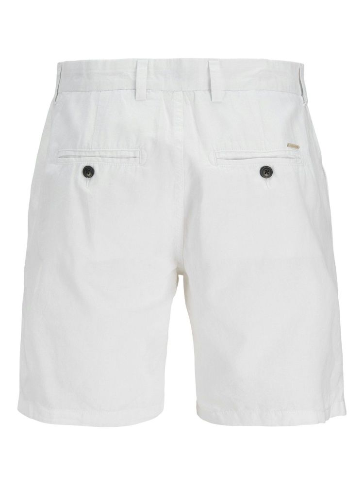 Jack & Jones Korte broek Wit heren (STACE SUMMER LINEN SHORT  - 12248627.WHITE) - GL Sport (Sluis)