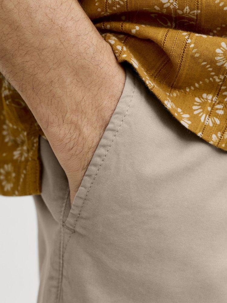 Jack & Jones Short Bruin heren (STACE VANCE CHINO SHORTS - 12293005.LEMONPEPPER) - GL Sport (Sluis)