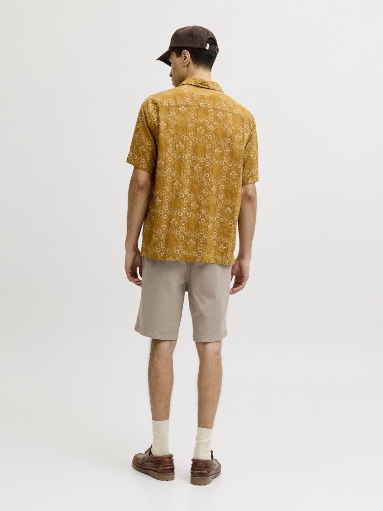 Jack & Jones Short Bruin heren (STACE VANCE CHINO SHORTS - 12293005.LEMONPEPPER) - GL Sport (Sluis)