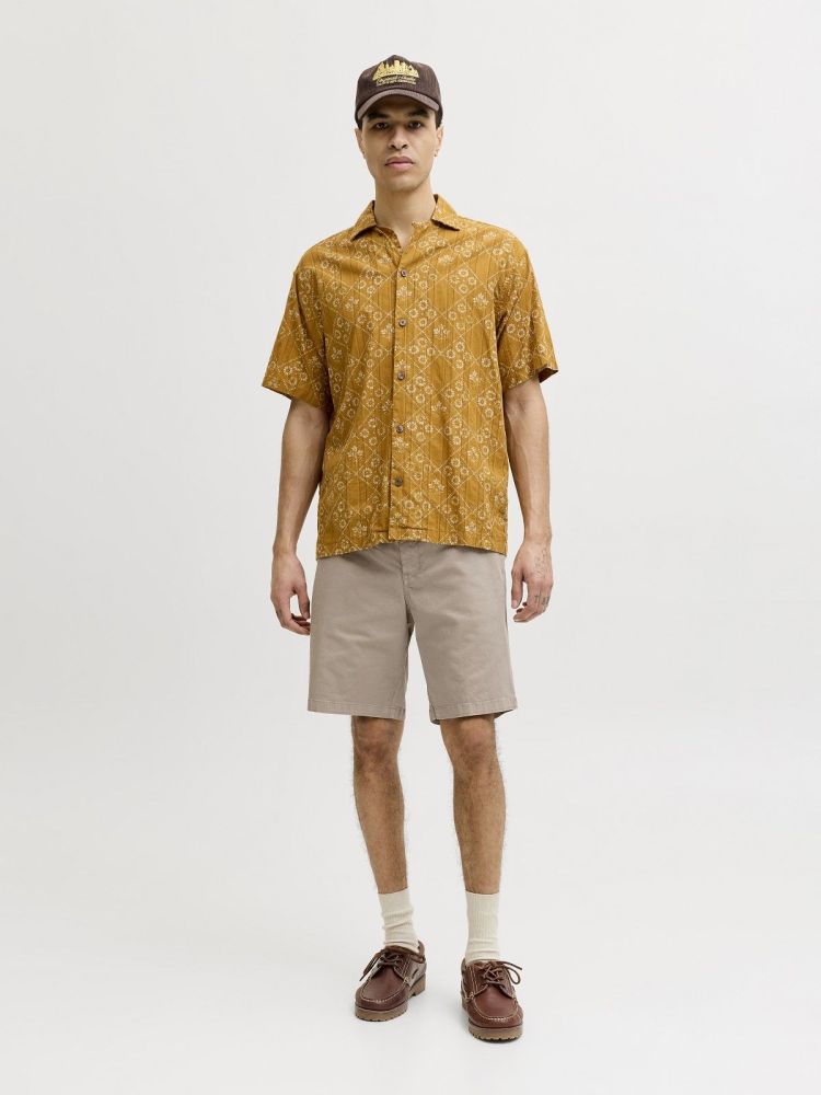 Jack & Jones Short Bruin heren (STACE VANCE CHINO SHORTS - 12293005.LEMONPEPPER) - GL Sport (Sluis)